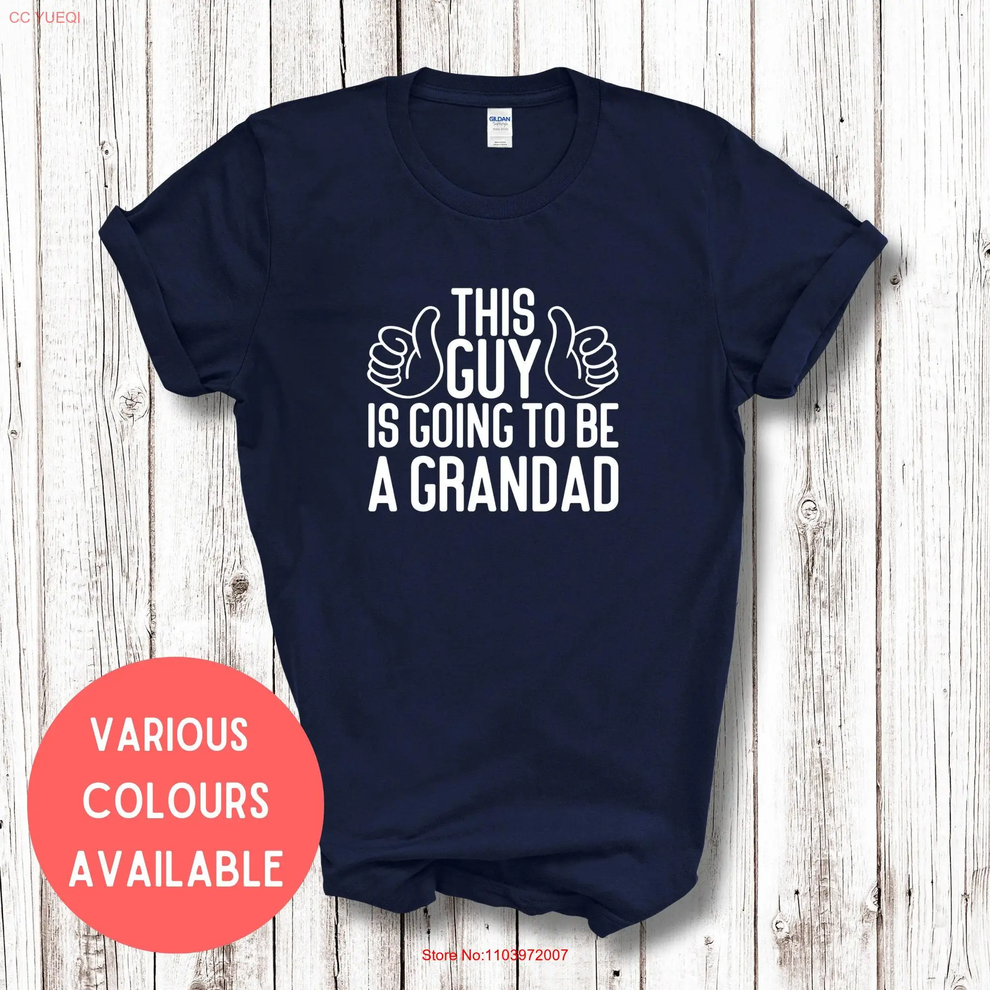 Футболка This Guy Is Going To Be A Grandad AdulT, новая детская футболка с объявлением о беременности для дедушки