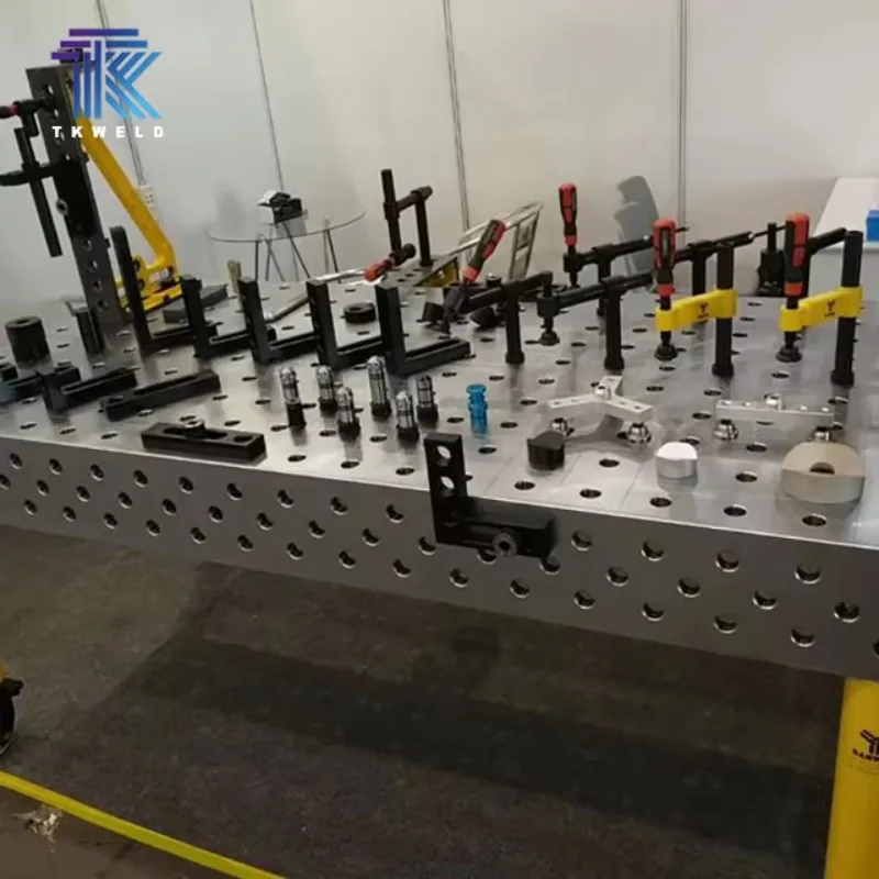 CE Certified High-Precision 3D Welding Table D16/D28 New 2400*1200 Cast Iron/Steel Used For Construction Soldering