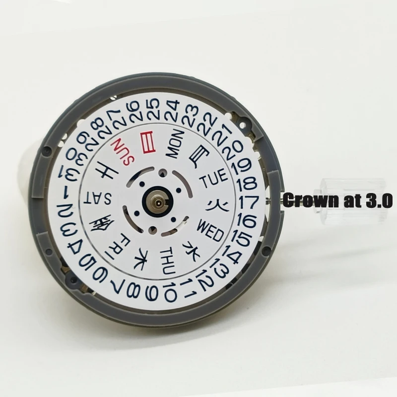 Mod Seiko NH36 ruch koła japońskie Kanji NH36A korona ruchu w 3.0/3.8 automatyczna mechaniczna Movt SKX007 do naprawy zegarków Movt