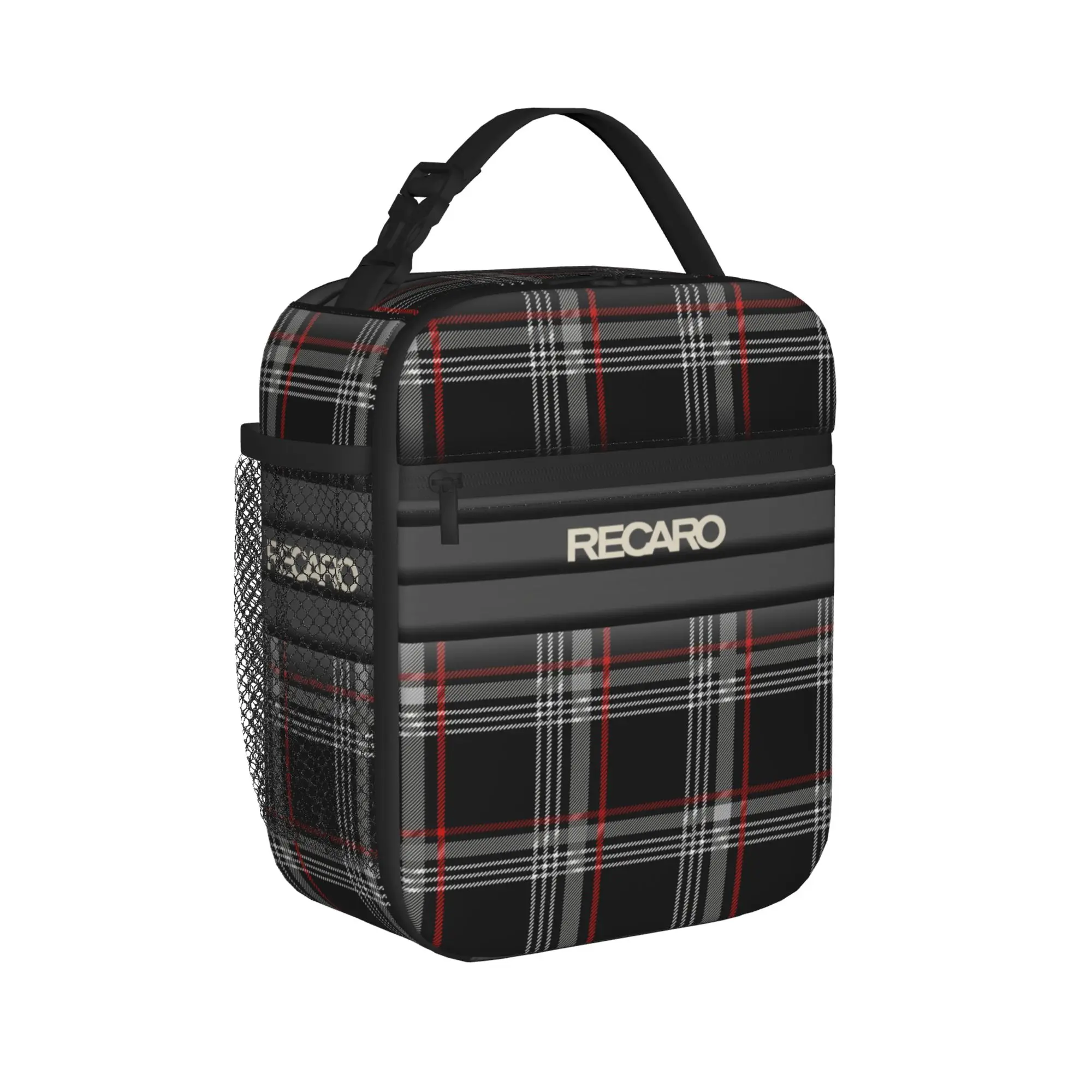 Custom Recaros Print Insulated Lunch Bag for Women Men Leakproof  Thermal Cooler Lunch Tote School view 2