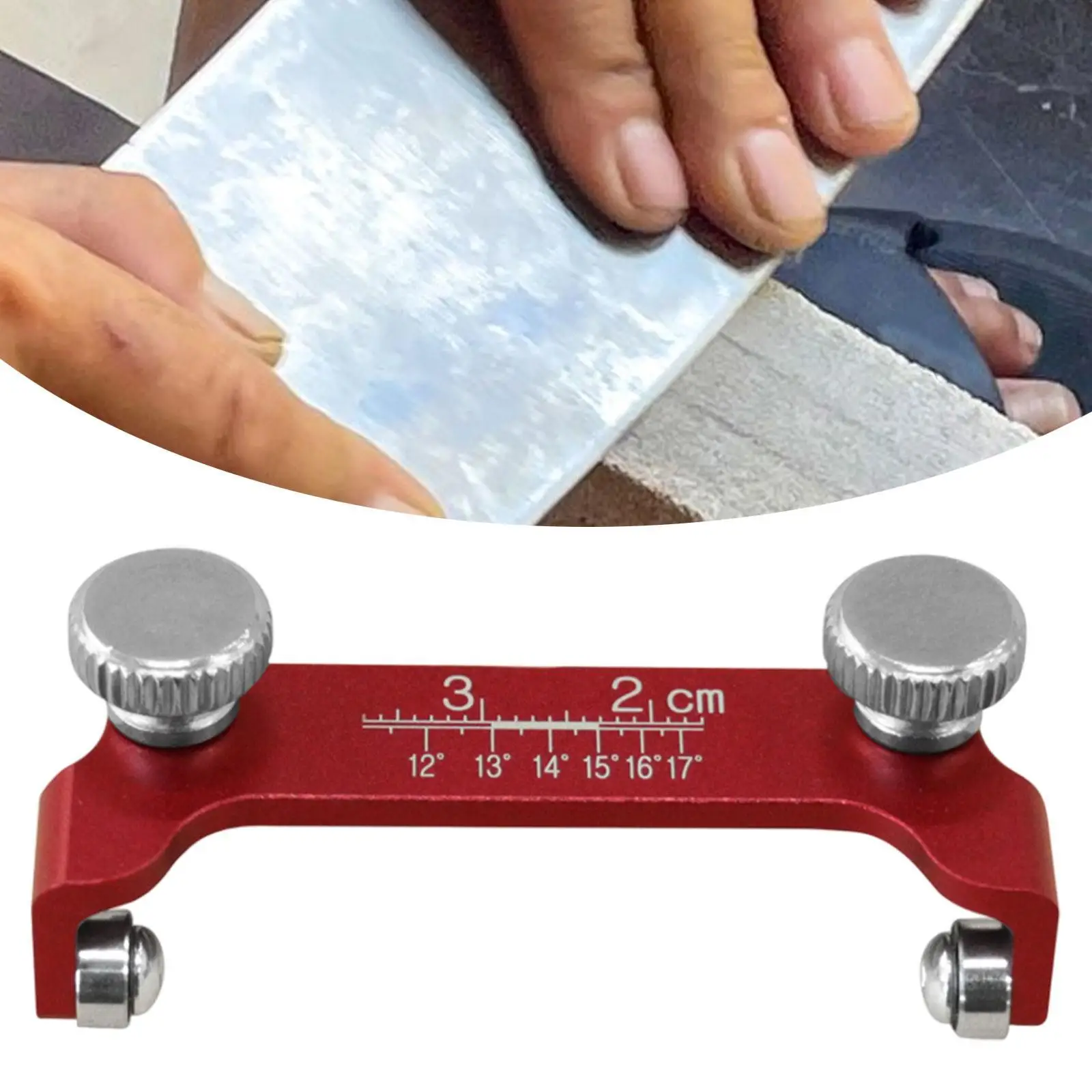 Portable Aluminum Sharpening Holder Grinding Guide with Fixed Angle Jig for Knife Sharpening Kit Kitchen Gadget Sets