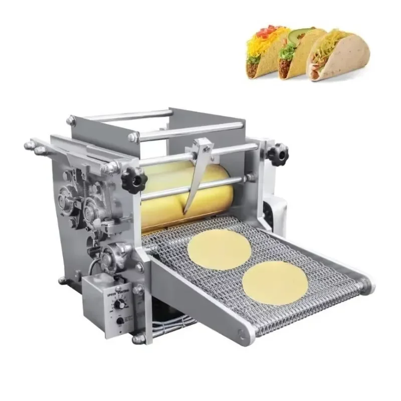 Industrial Automatic Flour Corn Mexican Tortilla Machine Taco Roti Maker Press Bread Grain Product Tortilla Making Machine