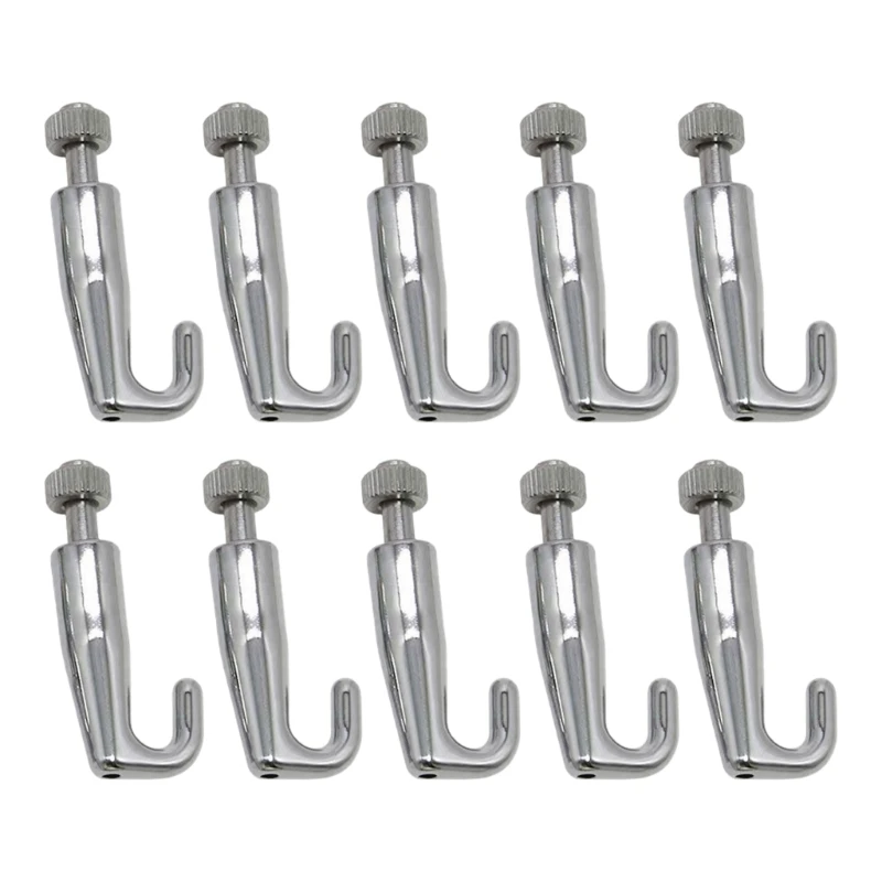 Pack Of 10 Stainless Steel Adjustable Picture Hanging Hooks Metal Photo Hangers Artwork Hook for Art Gallery Systems M68E