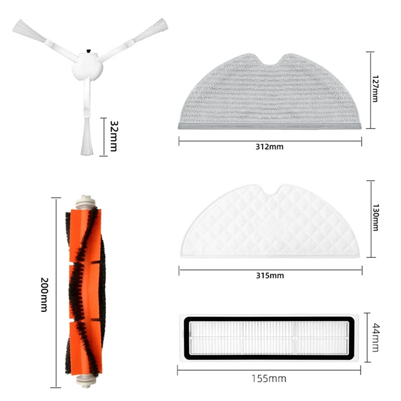 ロボット掃除機交換キット,reame bot l10pro d9交換キット,スペアパーツ,アクセサリー