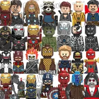Mini Disney Marvel Avengers Superhero Building Blocks Iron Man  Doctor Strange Hulk Thanos Spider-Man Venom Hawkeye Bricks Toys