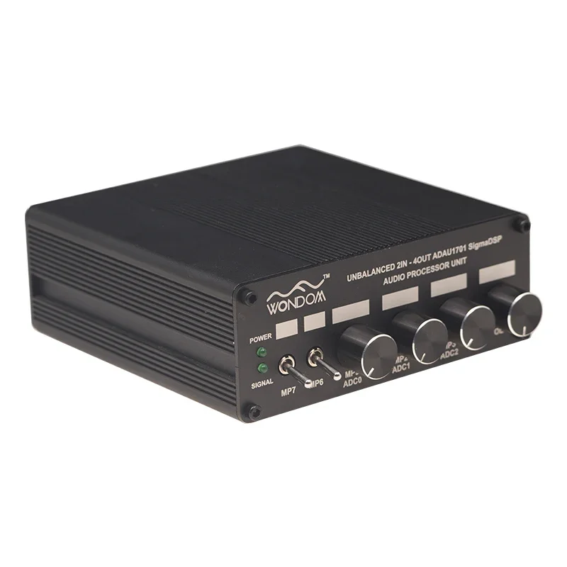 

ADAU1701 2.1 4.0 DSP Audio Processing 24-bit ADC/DAC 2 In 4 Out Electronic Crossover for Subwoofer 48kHz Support SigmaStudio