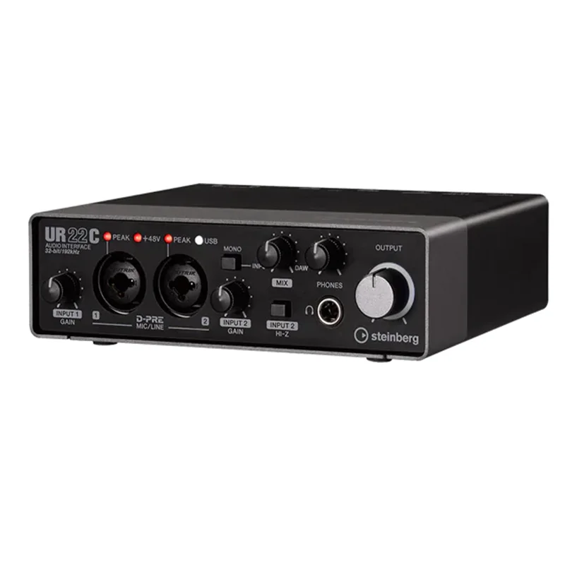 UR22C USB Audio Interface Sound card with 2 x D-PRE and 32-bit/192 kHz support for Compose and record anywhere