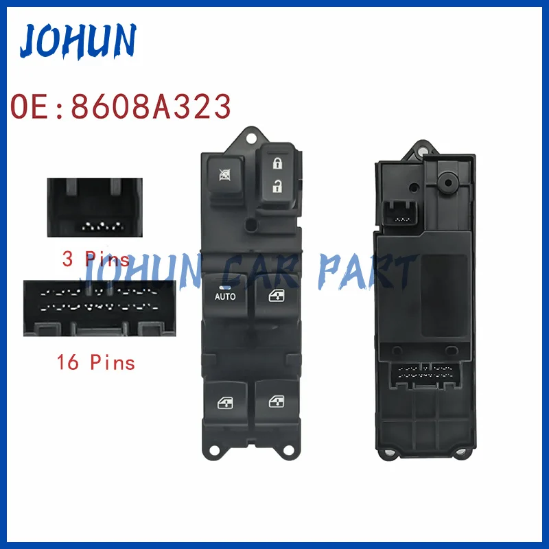 

8608A323 New Driver Left Front Electric Window Glass Lifter Switch Button For Mitsubishi Eclipse Cross 2018-2023