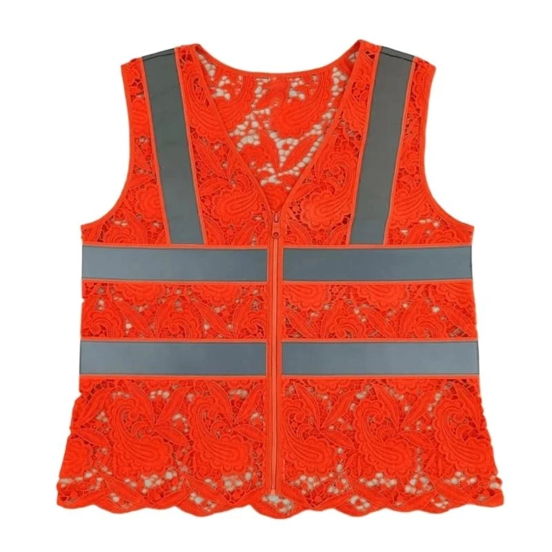 سترة عاكسة للجري، سترات أمان عالية الوضوح مع سحاب أمامي، سترات أمان عاكسة خفيفة الوزن للنساء والرجال #2