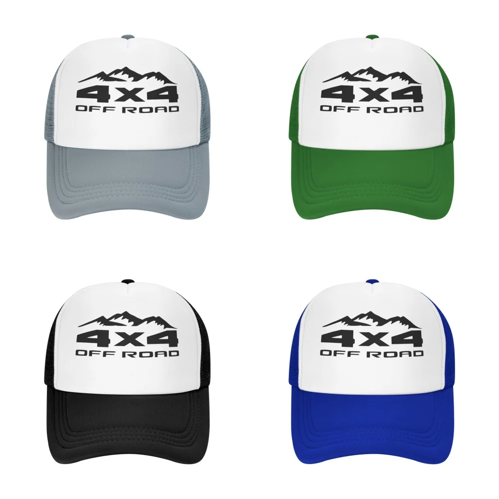 

4x4 Off Road and Mountain Mesh Hats Men Women Foam Trucker Hats Sports Team Baseball Caps Print Sun Hat Adult Gorros Caps