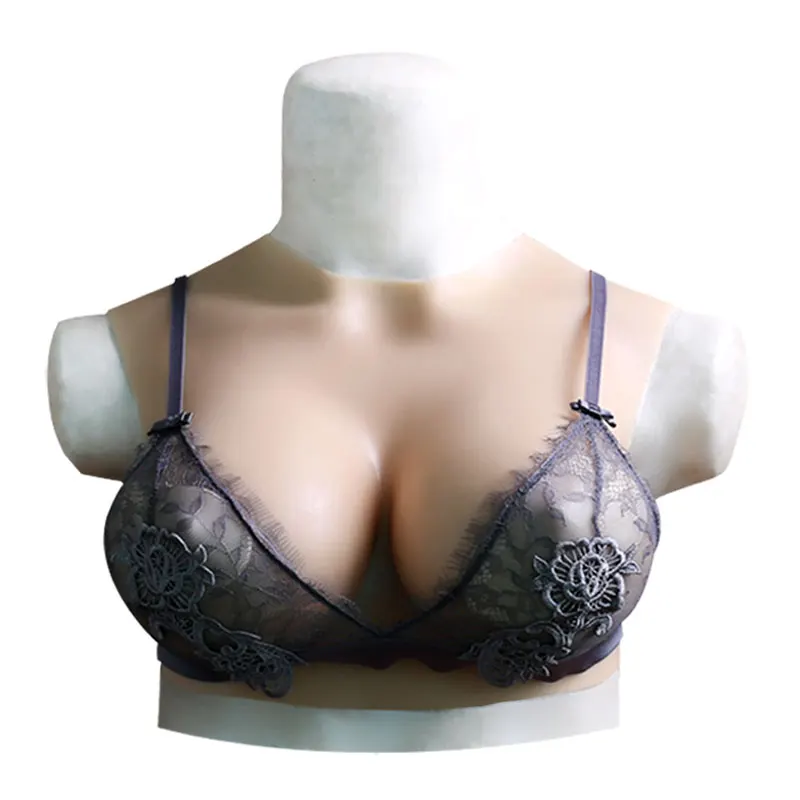 

Huge Silicone Breast Forms Plate for Crossdresser Trans Cosplay Transgender with Nipple Areola Fake Boobs Bodysuit Shakeing