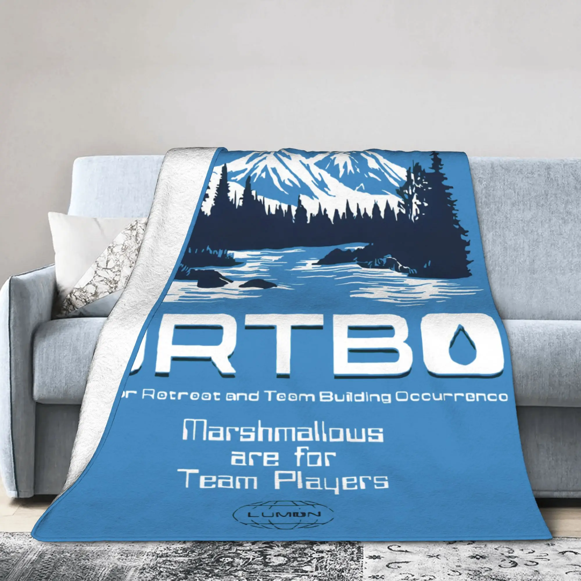 

Severance Marshmallows Are for Team Players Blanket Lumon Flannel Throw Blanket Bedroom Decoration Soft Warm Bedspread Portable