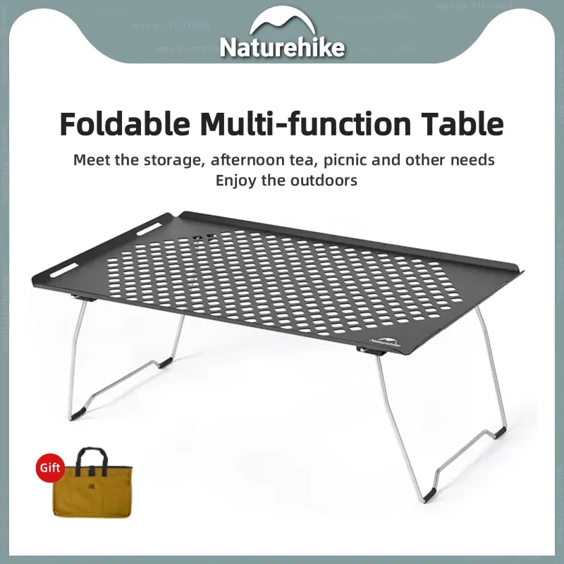 

Naturehike IGT Folding Table Ultralight Portable Camping Table Outdoor Picnic Fishing Shelving Table Stainless Steel Material