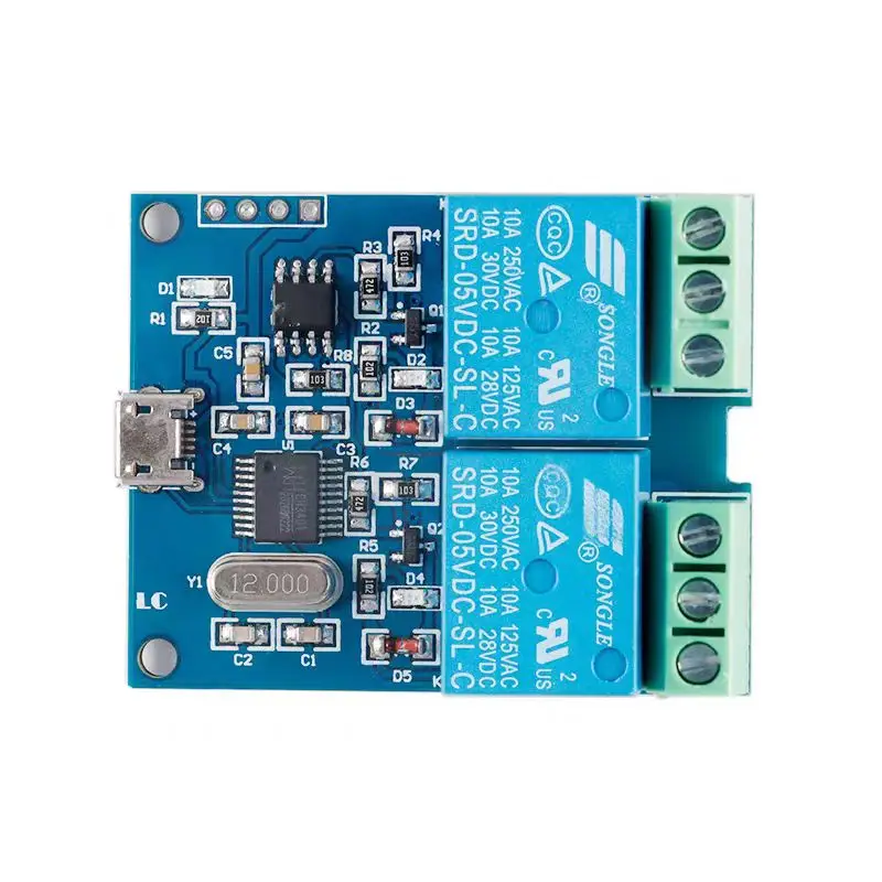 LCUS-2 Dual-Channel USB Relay Module USB Smart Control Switch Module