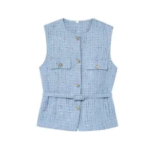 HH Tweed Vest Black M 7