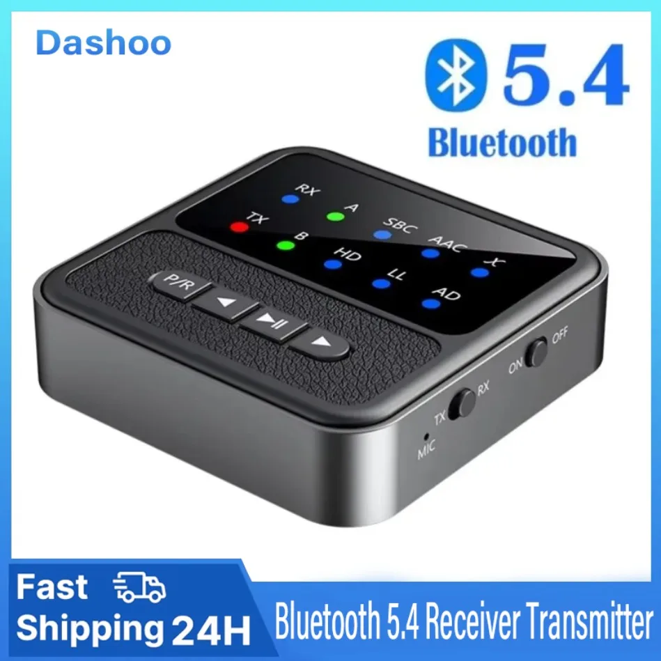 

2 в 1 Bluetooth 5,4 приемник-передатчик APTX с микрофоном беспроводной аудиоадаптер Hi-Fi музыкальный стерео BT приемник-передатчик