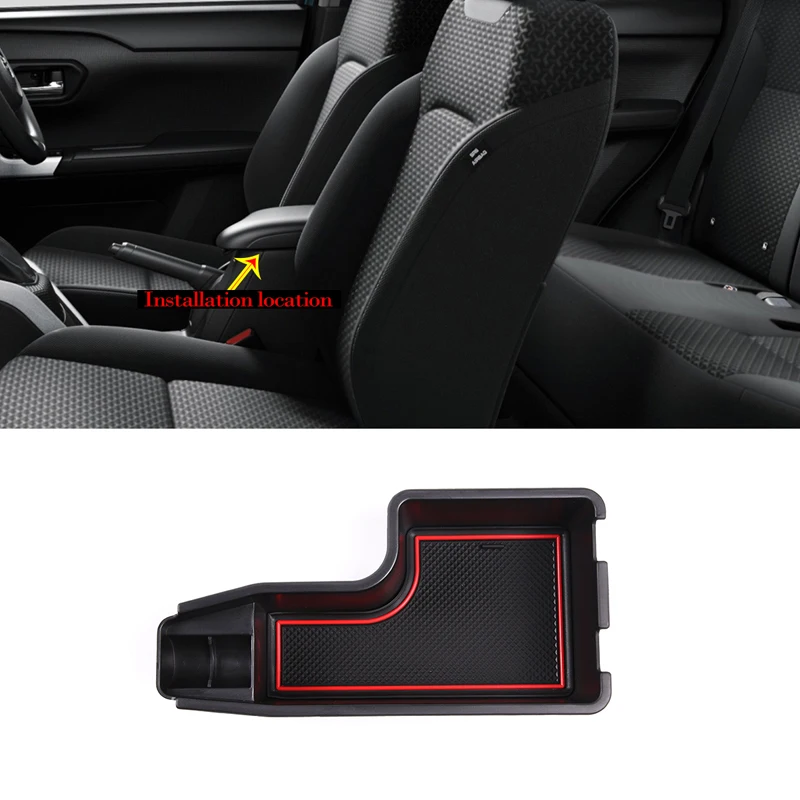 

1PCS ABS Car Center Console Organizer ABS Matte Finish Armrest Storage Box Replacement for Toyota Raize 2019 2020 2021 2022