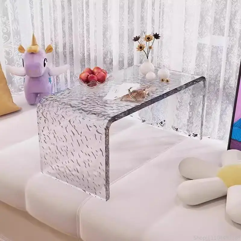 Acrylic Transparent Tatami Low Table Sofa Side A Few Corners A Few Balconies Coffee Table Water Ripple Bay Window Small Table