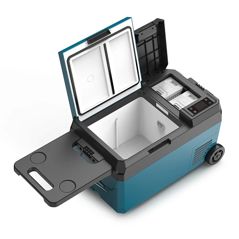 Dual Zone Two Battery Fridge Small Capacity 12V Dual Use Freezer Electric Compressor Fridge Portable Camping Car Refrigerator