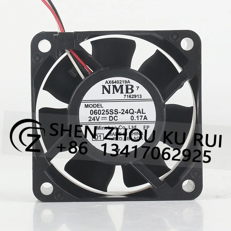 6025 cooling fan 6CM DC 24V 0.17A AC EC 60X60X25MM New original NMB frequency converter three wire 06025SS-24Q-AL