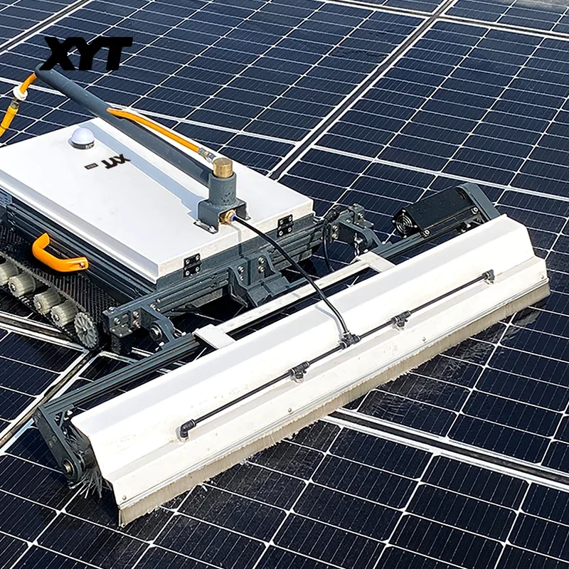 เครื่องทำความสะอาดแผงโซลาร์เซลล์อัตโนมัติเต็มรูปแบบ แบบเปียกและแห้ง รุ่น XYT