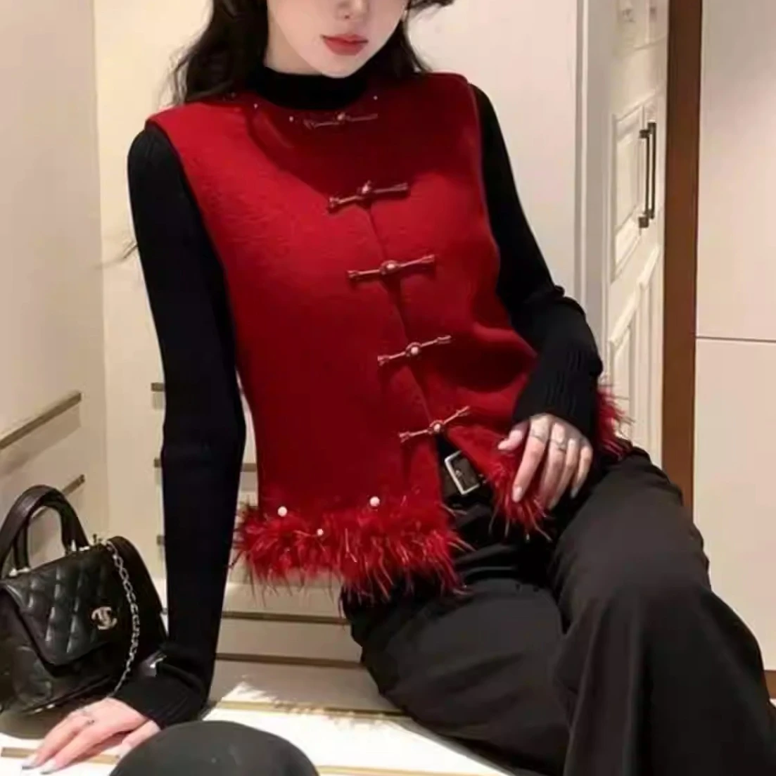 

2026 New Women's Chinese Retro Style Sleeveless Tops Literature Art Vest Classical Versatile Waistvest Trendy Graceful Singlet