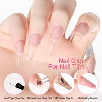 LIMEGIRL Colle Gel pour Ongles 7,5ml, Colle UV pour Faux Ongles, Vernis Gel Manucure, Gellac Hybride, Vernis Gel Multi-fonctions Ultra-résistant 6