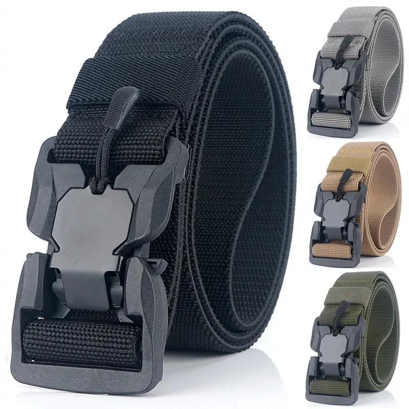 Tactical Belt, MEN\'S Canvas, Outdoor Student Sports Belt, Special Forces Training, Nylon Military Fan Camouflage Belt, Belt