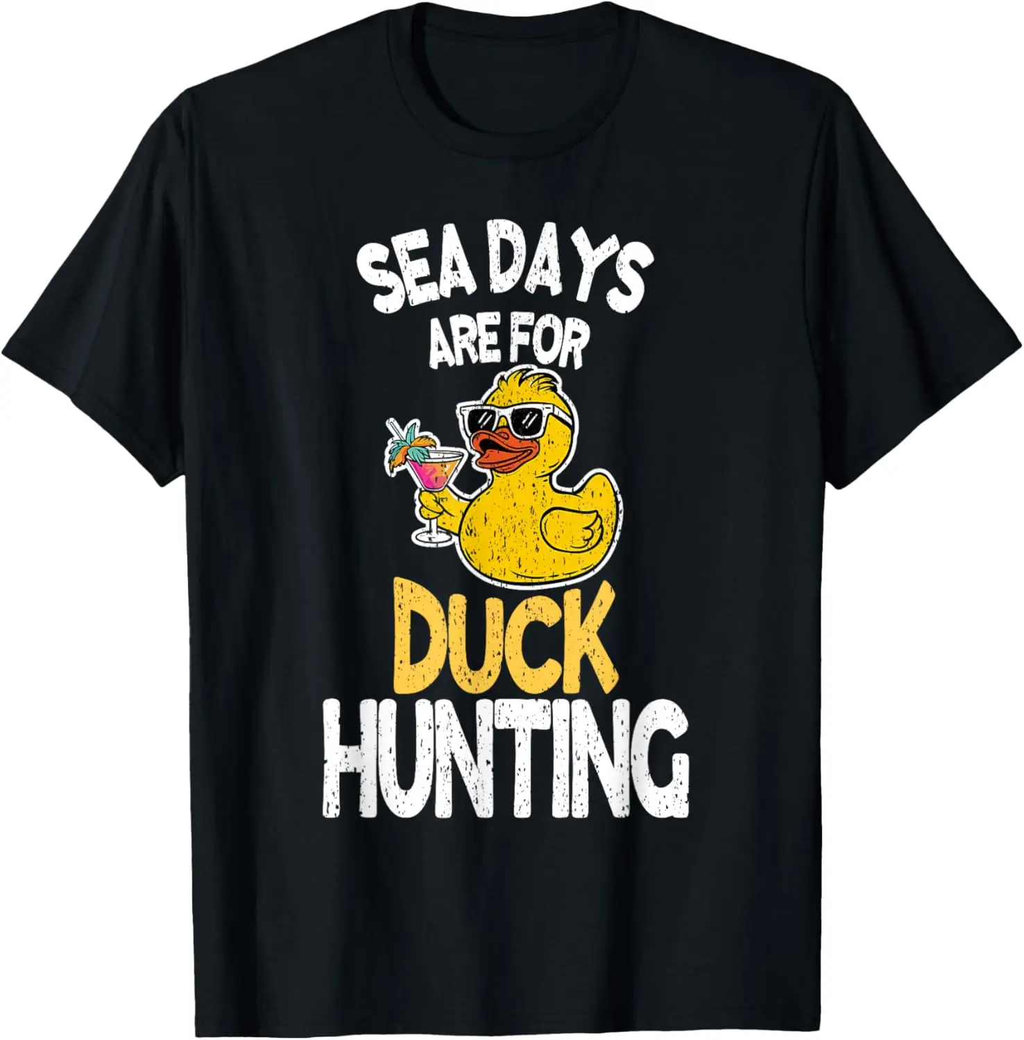 Sea Days Are For Duck Hunting Funny Family Cruising Matching T-Shirt