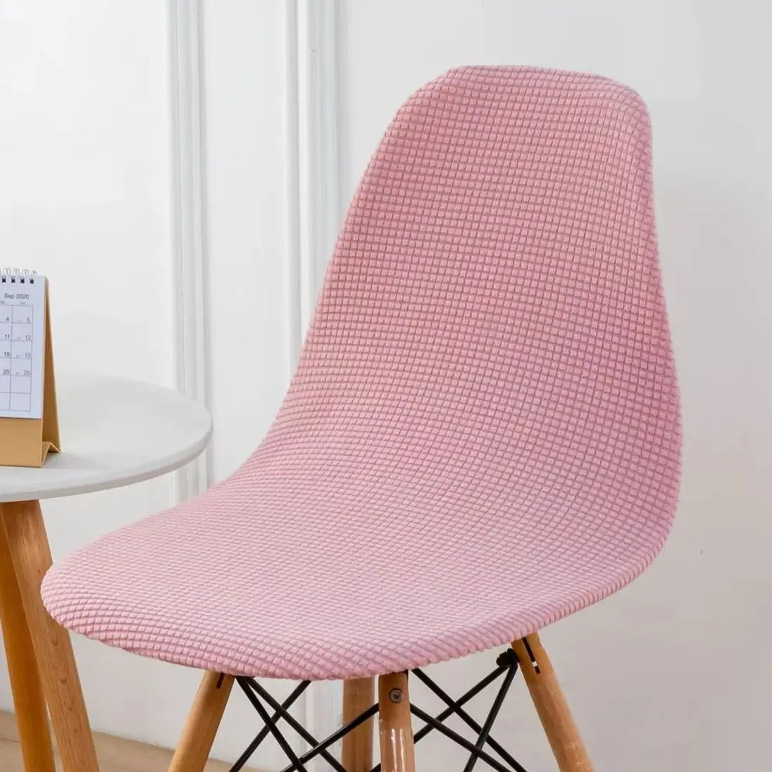 Cornvelvet Reinforced Shell Chair Cover Accent Chair Cover Dustproof Home Office Leisure Chair Cover