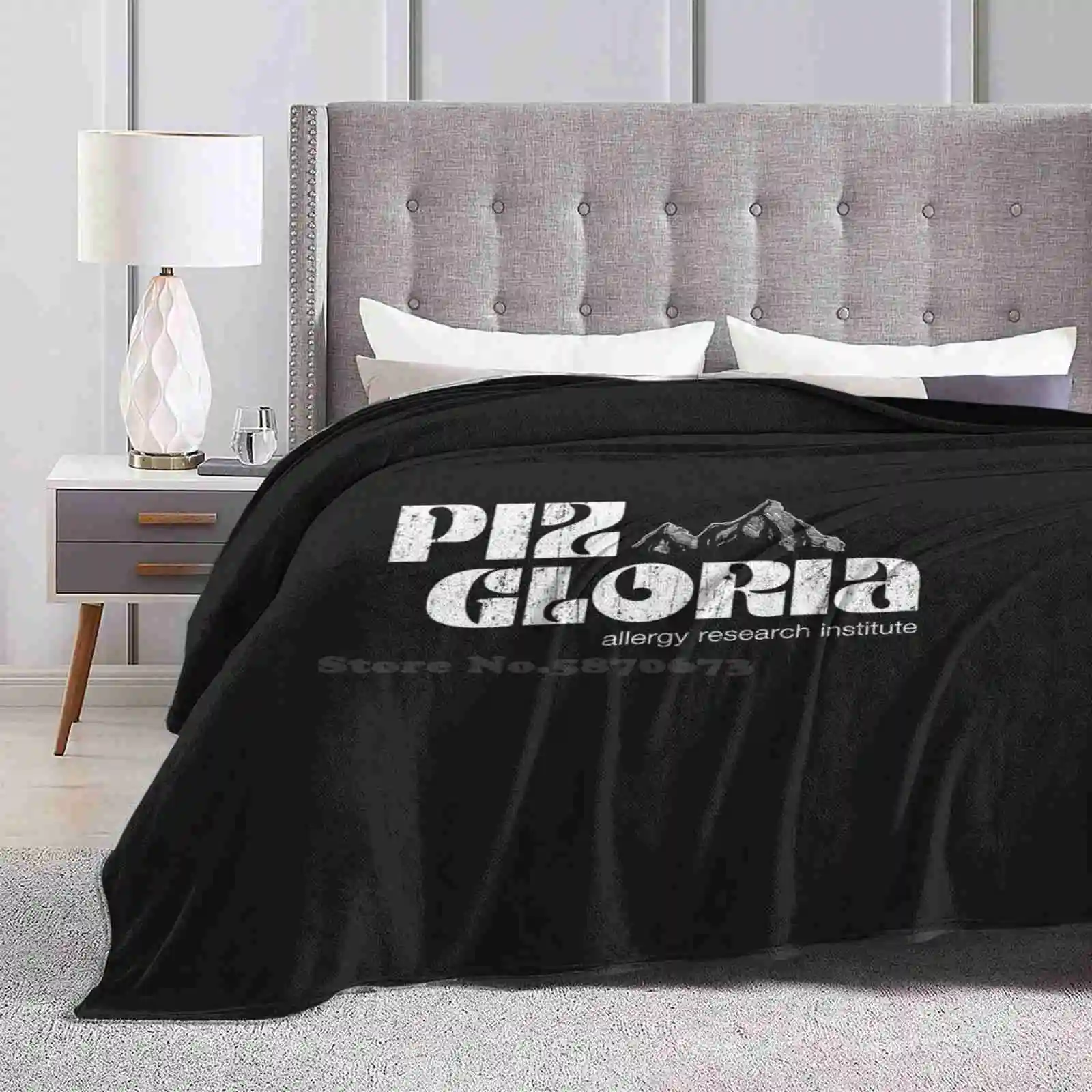 Essential Piz Gloria Allergies Rearch Institute ( Worn Look ) Trend Style Funny Fashion Soft Throw Blanket Essential Piz Gloria