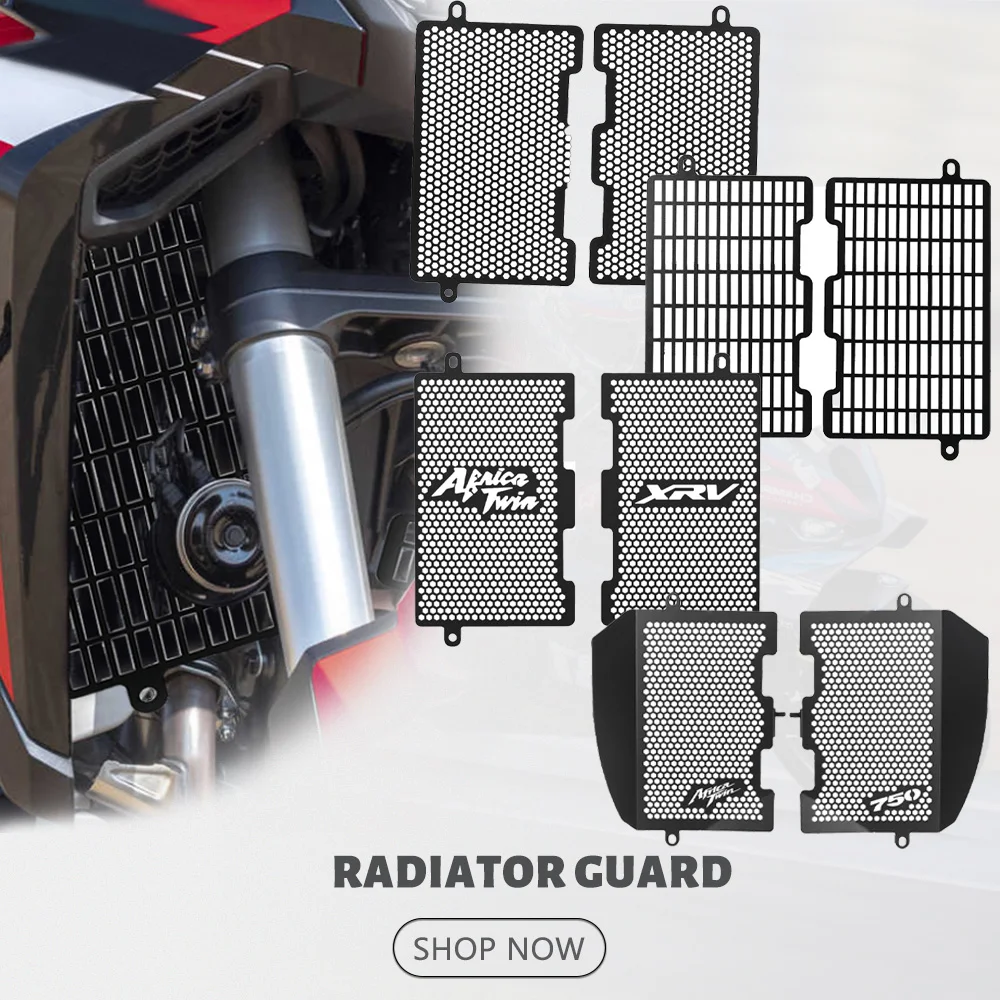 

Motorcycle For Honda XRV750 Africa Twin XRV 750 AfricaTwin Radiator Guard Protector Grille Grill Cover 1993-2003 2002 2001 2000