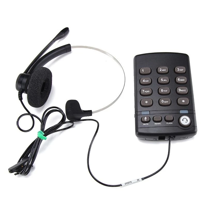 

Headphone box set, call center traffic headset, analog phone