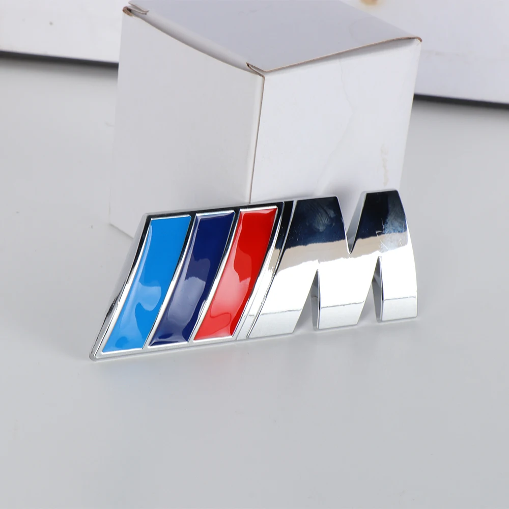 Car Front Grille Logo Rear Trunk Badge Decal Sticker For BMW M Power E36 E46 E53 E90 E60 E91 E87 F30 F20 E70 F25 F15 E53 X3 X5