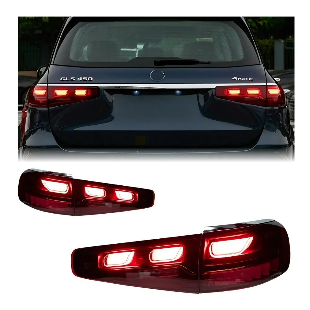 

GLS X167 2020-2023 LED Upgrade Taillights Rear Lights Brake Reverse Tail Lamp Modified Dynamic Turn Signals for Benz