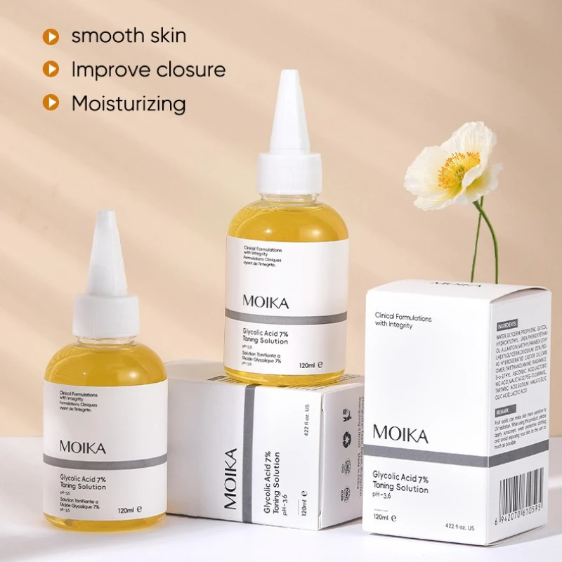 Fruit Acid Serum Fade fine lines Firming Face Serum Moisturizing brightning 7% Glycolic Acid Facial Serum Shrink Pores Skin Care