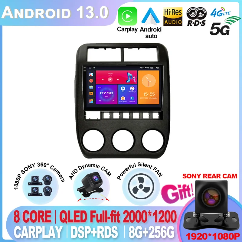 

For LADA NIVA 2022 Android 13 Car Radio Multimedia Video Player Navigation GPS Auto Carplay DSP BT LTE No 2 Din DVD Sreen