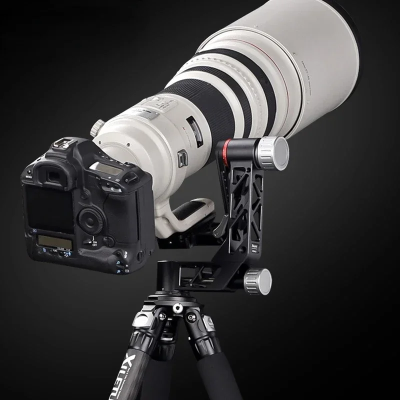 Professional Heavy Duty Gimbal Head 360 Degree Panoramic Mount for Tripod DSLR Camera Telephoto Lens