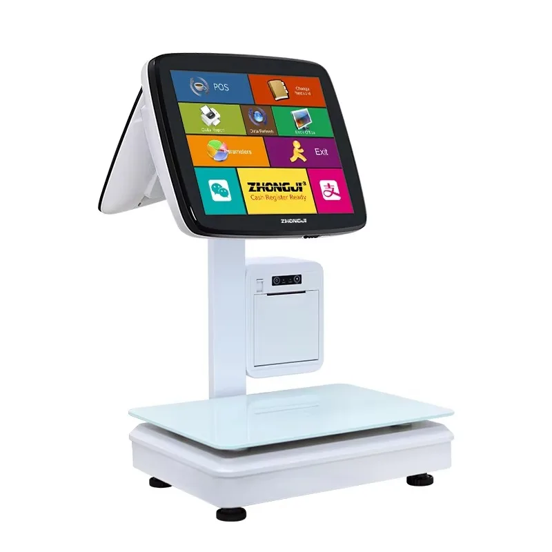 Weigh Scale Cash Register POS All-In-One POS Electronic  for Cashier Windows Android Weight Machine with