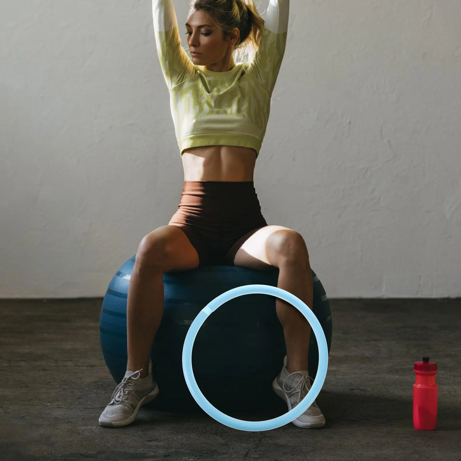 

33Cm Arm Hoop Weighted Exercise Ring For Fat Burning Muscle Relief Portable Fitness Equipment Yoga Pilates Training Tool