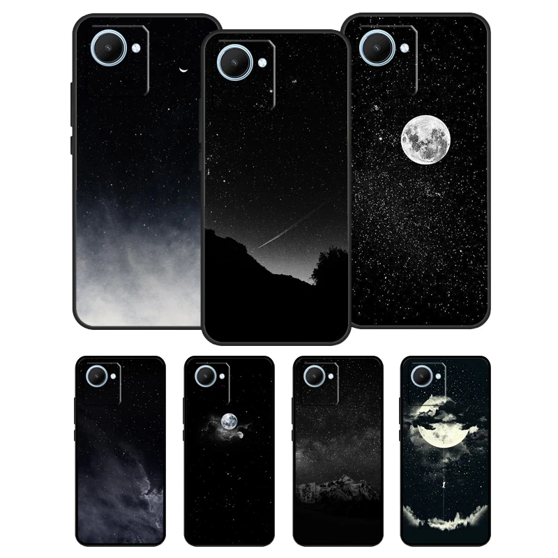 Space Sky Moon Case For Realme C11 2021 C15 GT Master GT Neo2 8 Pro 8i For C31 C35 C25 C25s C21Y C25Y Cover