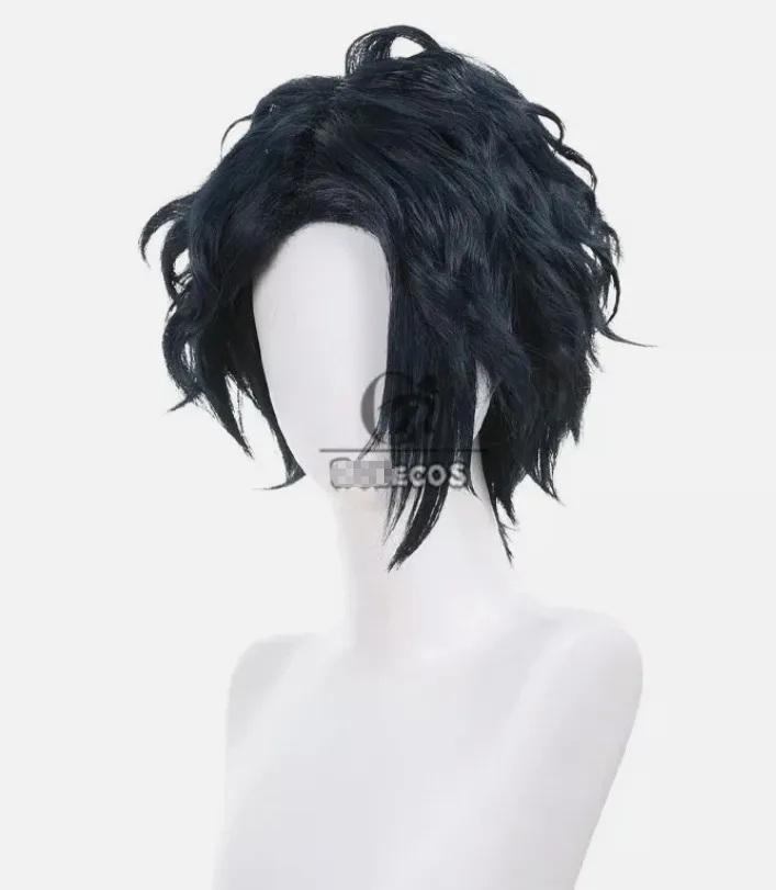 No Longer Allowed in Another World Sensei Cosplay Wigs 35cm Blue Synthetic Hair