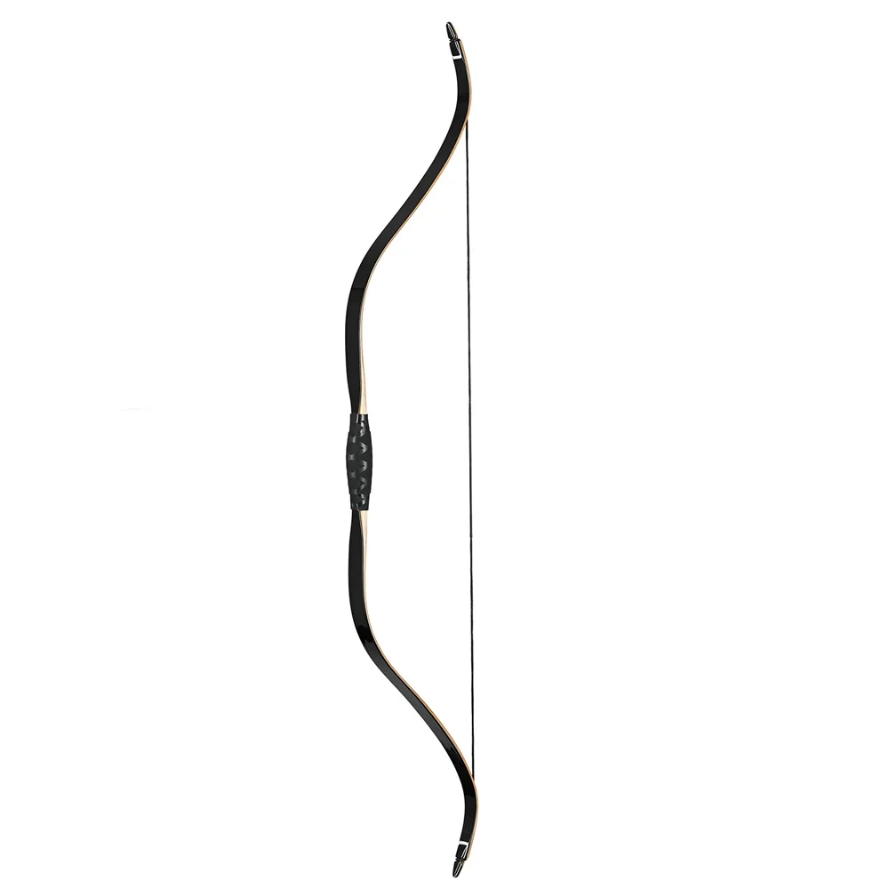 Traditional Achery Bow Wooden Recurve Shooting Bow 30-50lbs Powerful Adult Hunting Bow