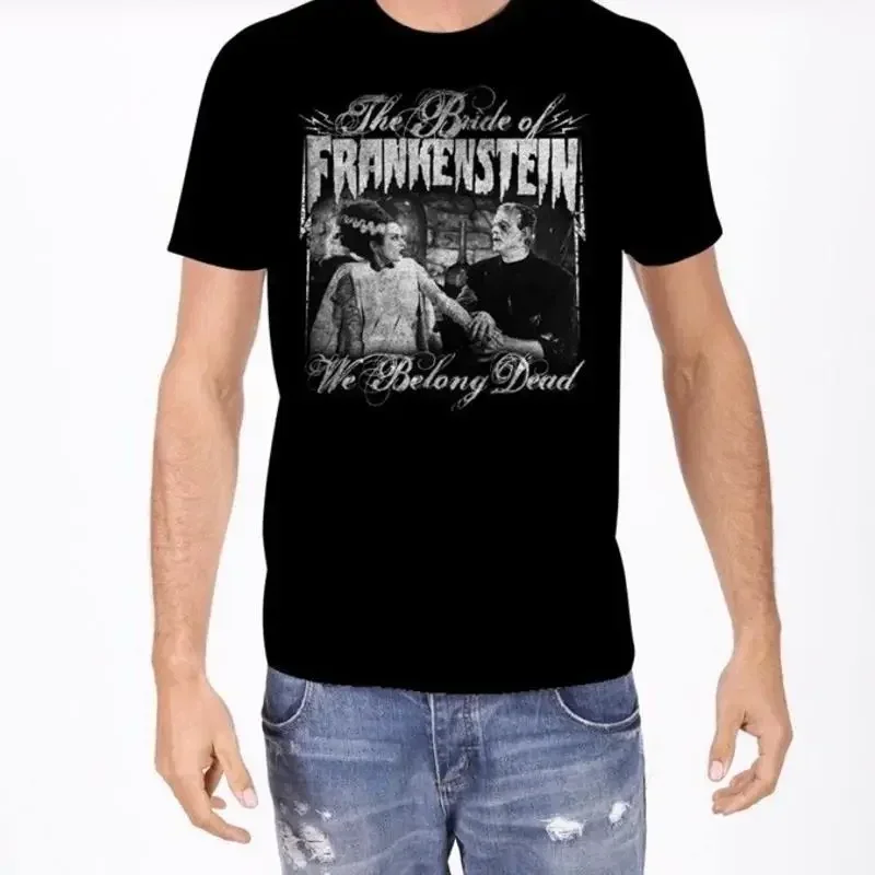 THE BRIDE OF FRANKENSTEIN We belong Dead T-Shirt Halloween Universal Monsters