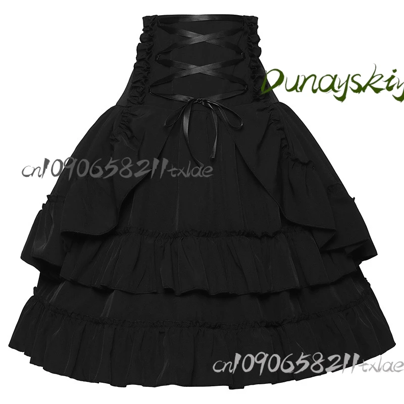 2025 Victorian Bustle Dress - Renaissance Corset Gown with Detachable Trains & Lace Gloves, Steampunk Halloween Cosplay