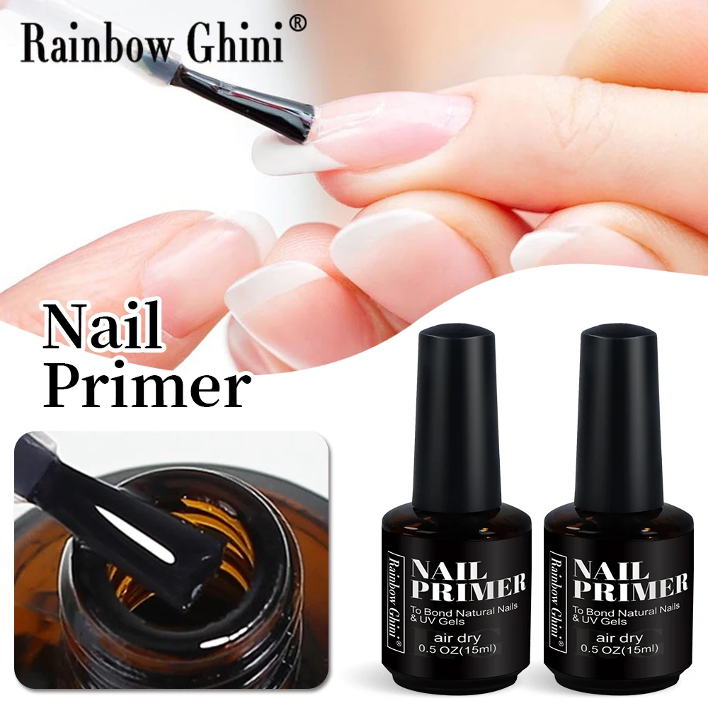 Rainbow Ghini 15ml Professional Nail Prep Nail Primer Degreasing Base Coat Top Coat Base Coat Design Vernis For Nails Desiccant