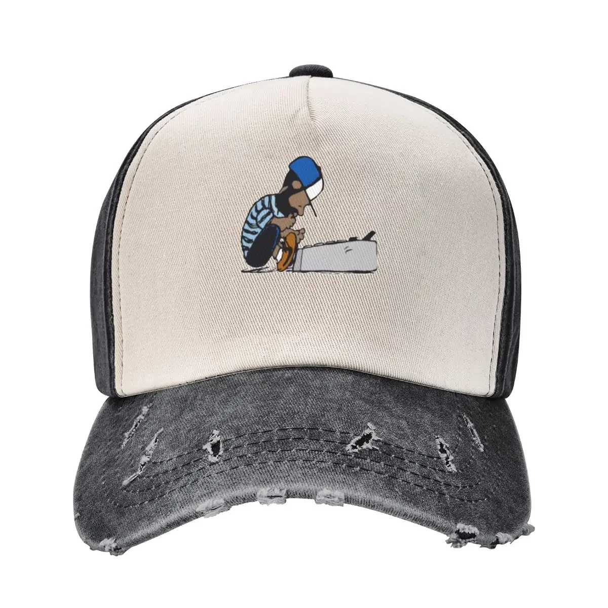 

J dilla design art Baseball Cap Funny hats Golf custom Hat Big Size Hat Caps For Men Women's