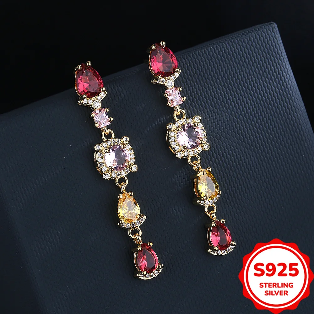 

Модные и универсальные женские серьги из серебра S925 пробы с подвесками в форме капли, придающие образу роскошь и элегантность.