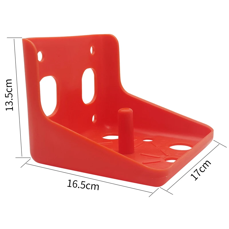 Red/Green Salt Block Holder Goat Mineral Block Tray Bite Resistant Save Space Cattle Sheep Horse Lick Brick Container for Farm