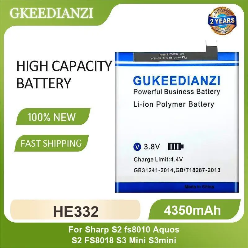 

Battery For Sharp S2 FS8010 Aquos S2 FS8018 S3 Mini S3mini Z3 L900S FS8009 Zero 5G Sense 3 Plus HE332 HE312/HE309 HE391